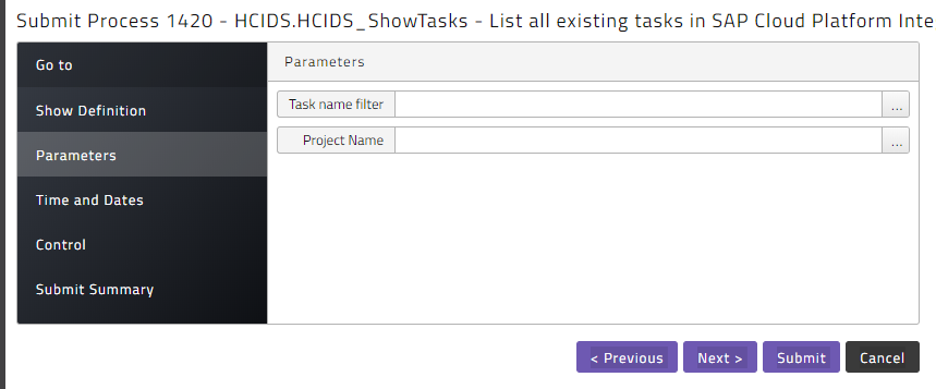 Submit Show Tasks